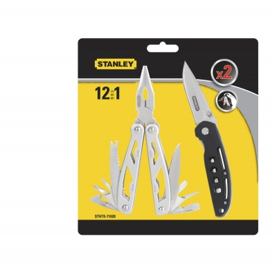 Zestaw MULTI-TOOL 12w1 + nóż składany Stanley